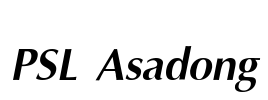 PSL Asadong Font Image