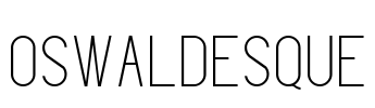 Oswaldesque Font Image