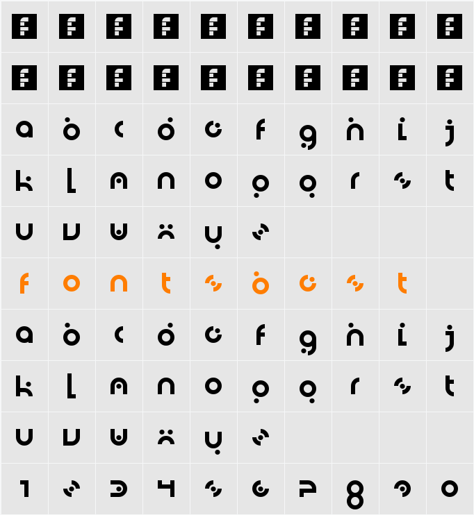DotLirium Character Map
