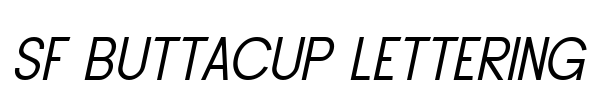 SF Buttacup Lettering Font Image