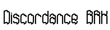 Discordance BRK Font Image