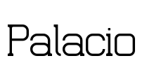 Palacio  Font Image