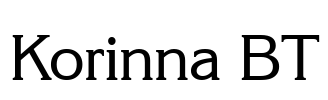 Korinna BT Font Image