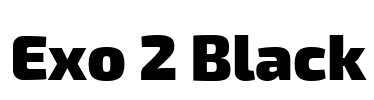 Exo 2 Black Font Image