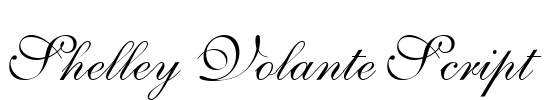 Shelley Volante Script Font Image