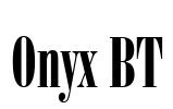 Onyx BT Font Image