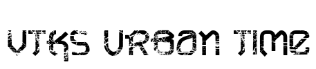 VTKS URBAN TIME Font Image