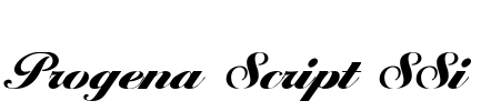 Progena Script SSi Font Image