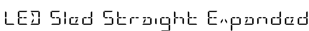 LED Sled Straight Expanded Font Image