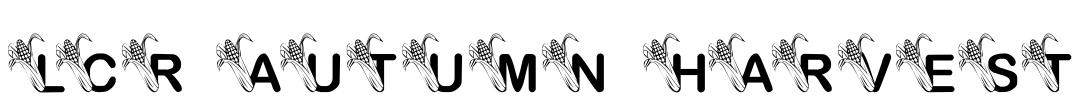 LCR Autumn Harvest Font Image