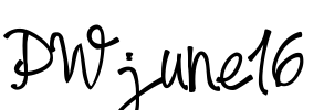 PWjune16 Font Image