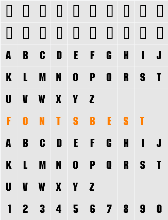 Machine Character Map