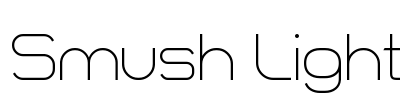 Smush Light Font Image
