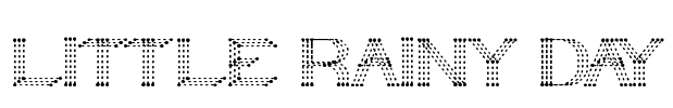 LITTLE RAINY DAY Font Image