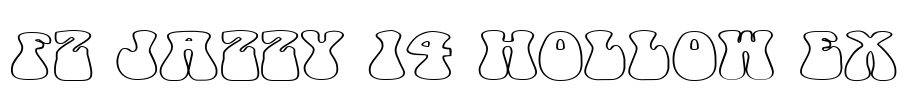 FZ JAZZY 14 HOLLOW EX Font Image