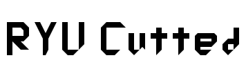 RYU Cutted Font Image