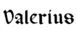 Valerius Font Image