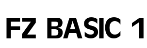 FZ BASIC 1 Font Image