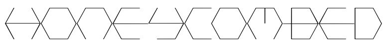HONEYCOMBED Font Image