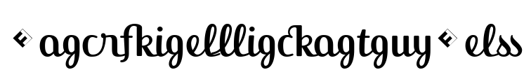 JackieLigatures Font Image