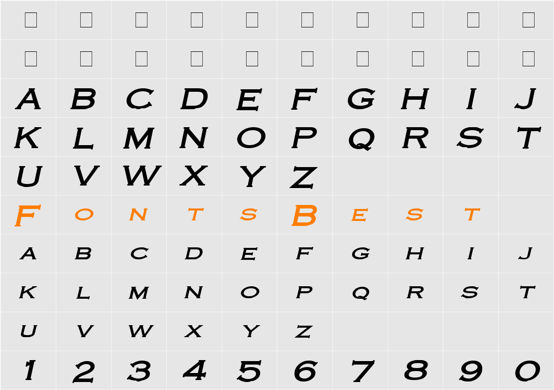 Cobalt Wide Character Map