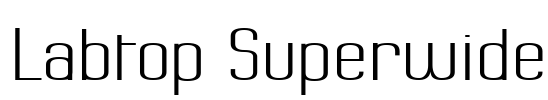 Labtop Superwide Font Image