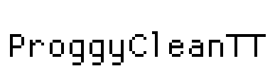 ProggyCleanTT Font Image