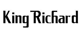 King Richard Font Image