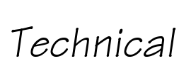 Technical Font Image