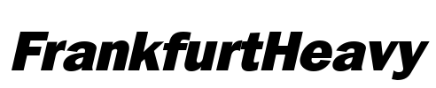 FrankfurtHeavy Font Image