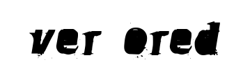 OverBored Font Image
