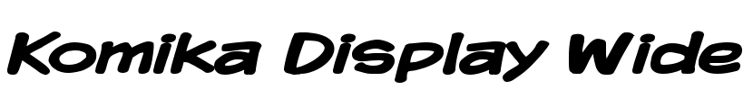 Komika Display Wide Font Image