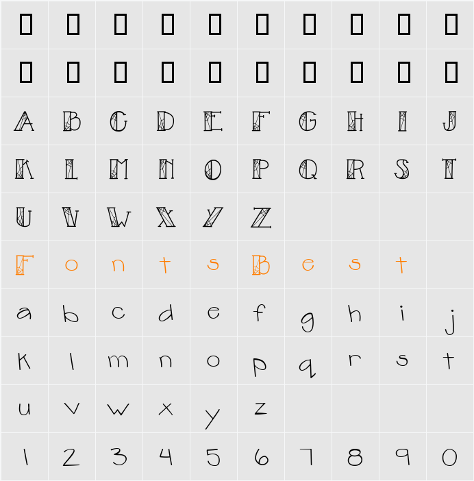 LD Web Character Map