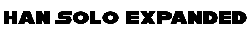 Han Solo Expanded Font Image