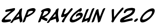 Zap Raygun V2.0 Font Image