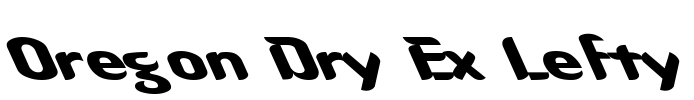 Oregon Dry Ex Lefty Font Image