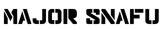 Major Snafu Font Image