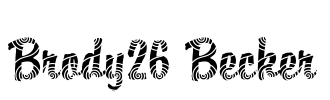 Brody26 Becker Font Image