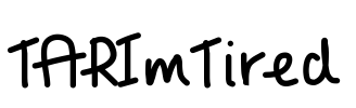 TARImTired Font Image