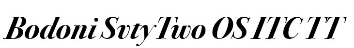 Bodoni SvtyTwo OS ITC TT Font Image