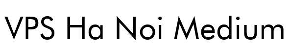 VPS Ha Noi Medium Font Image