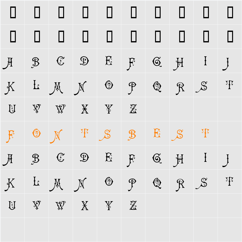 JI-Scares Character Map