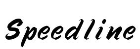 Speedline Font Image
