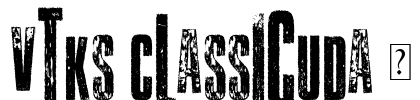Vtks Classicuda 3 Font Image