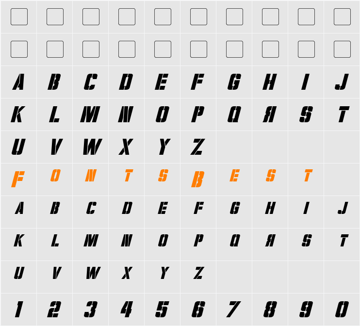 Volkoff Character Map