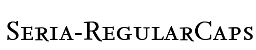Seria-RegularCaps Font Image