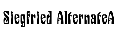Siegfried AlternateA Font Image