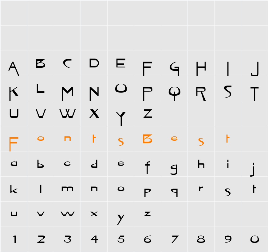 VireoFont Ex Character Map