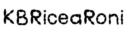 KBRiceaRoni Font Image