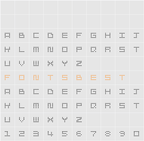 snapix Character Map
